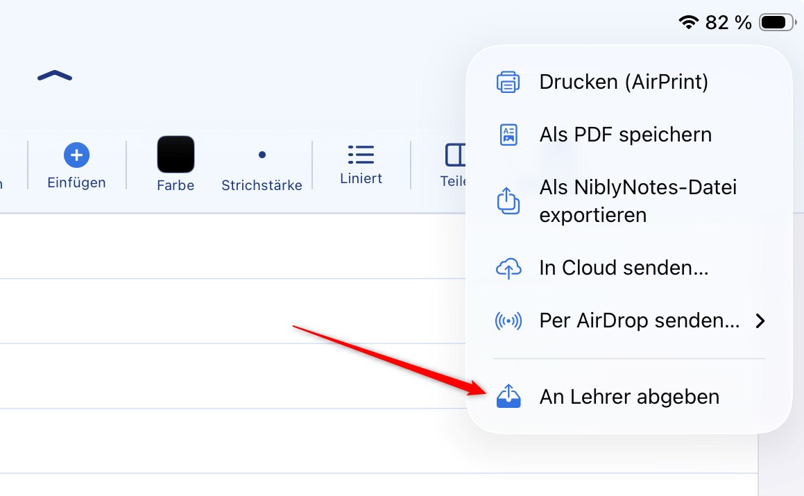 Schüler-Dialog „An Lehrer abgeben